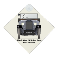 Morris Minor SV 4 Seat Tourer 1931-34 Car Window Hanging Sign
